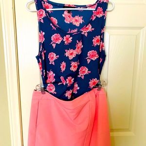 Color coordinated skirt & tank for summer fun! Exceptionally flattering & fun.